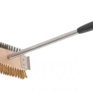 Brush Gi Metal / Double brush with stainless steel handle and brass bristles