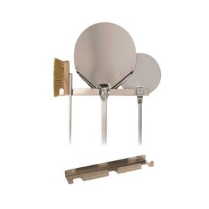 Wall Rack Aluminum Alloy Pizza Peel Rack, Holding Up To 3 Peels