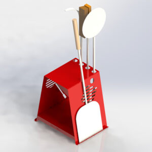 Pizza oven tools stand